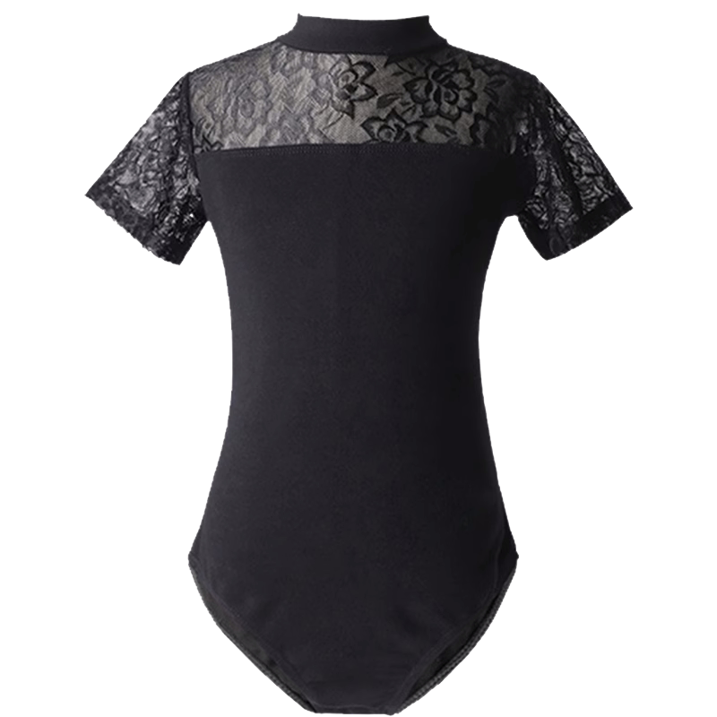 儿童舞蹈服女春秋蕾丝形体服练功服女童夏季短袖芭蕾舞服跳舞服装