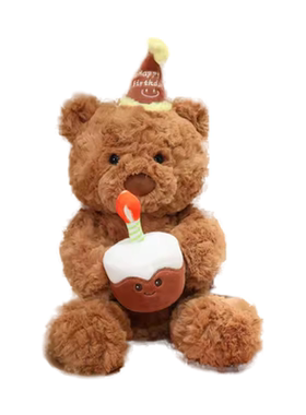 【官方正版】生日蛋糕小熊玩偶