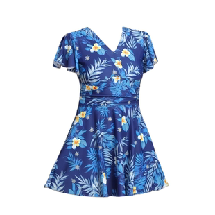 游泳衣女款中老年保守高级感显瘦遮肚中年妈妈分体大码泡温泉泳衣