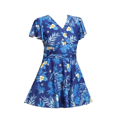 游泳衣女款中老年高级感保守显瘦