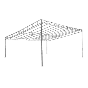 斜面雨棚支架骨架加厚加粗单铁架遮阳棚酒席帐篷布顶布围布配件