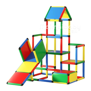 百变儿童攀爬架小型室内早教爬行梯宝宝滑滑梯多功能管道组合爬梯