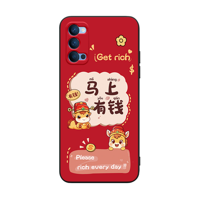 适用于OPPOReno4Pro微磨砂手机壳