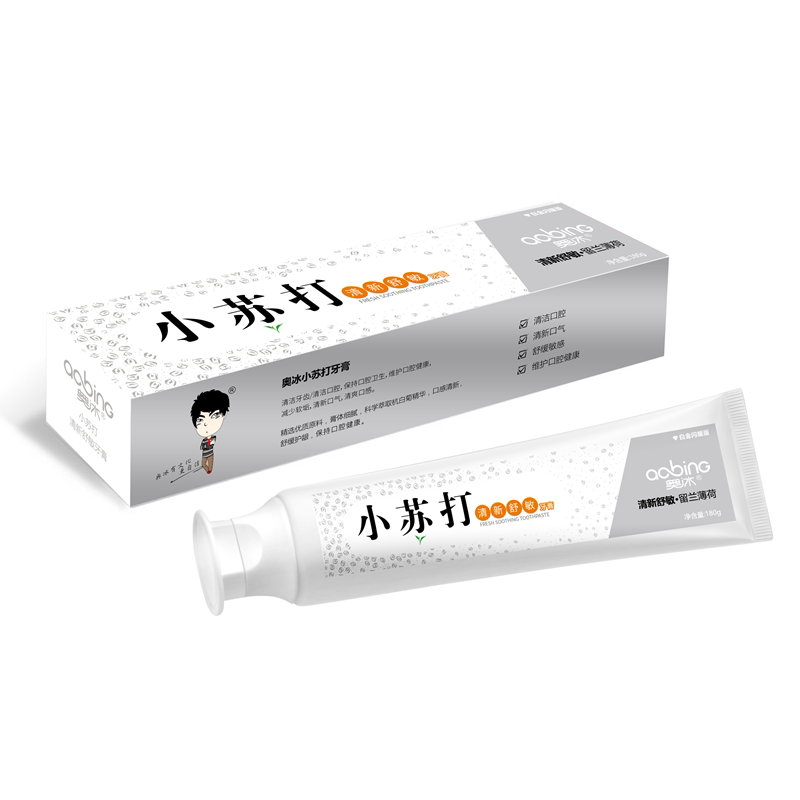 奥冰180g食品级小苏打杭白菊牙膏