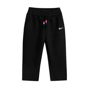 品牌七分裤女纯棉2025新款夏季大码薄款灰色休闲短裤宽松运动中裤