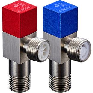 潜水艇角阀冷热三角阀马桶热水器专用八字阀门开关家用全铜大流量