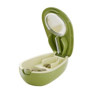 包邮便携切药器一分二四分一便携式药盒精准切割药片收纳分割盒子