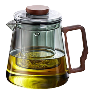 捷安玺茶壶泡茶一人家用茶水分离泡茶壶茶具加厚高硼硅玻璃煮茶壶
