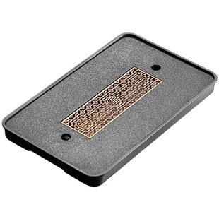 仿乌金石茶盘家用2024新款长方形小型轻奢现代简约蓄排干泡台茶台