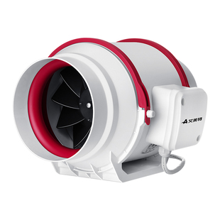 艾美特管道风机大功率增压地下室强力抽排烟换气通风器DPT10-20B