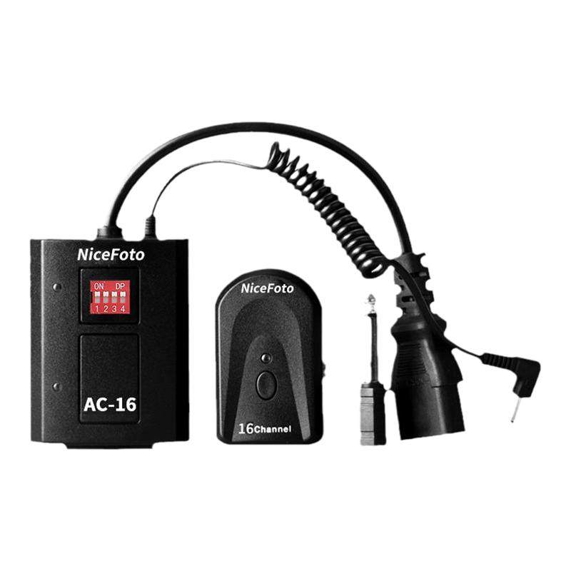 NiceFoto耐思AC-16数码引闪器闪光灯摄影棚无线触发器单反通用