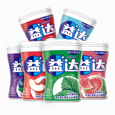 益达口香糖40粒瓶装薄荷清新