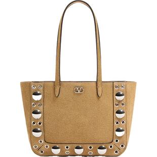 [礼物]华伦天奴VALENTINO女士 NELLCOTE迷你绒面牛皮革手袋单肩