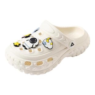 匹克儿童洞洞鞋男童2026夏季新款包头拖鞋大童户外防滑轻便沙滩鞋