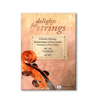 法布雷加斯 向保罗卡萨尔斯致敬 大提琴独奏 德国霍夫曼斯特原版乐谱书 Elisenda Homage to Pau Casals for Cello FH3097