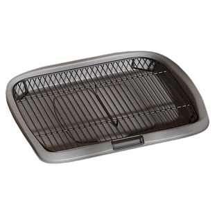 狗厕所中小大型犬宠物尿便砂盆不锈钢防踩屎泰迪比熊铁网大小便盆