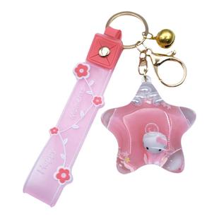 入油液体流沙瓶钥匙扣可爱儿童书包挂件精致女生钥匙链小饰品礼物