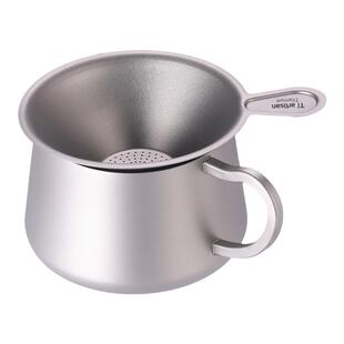 钛工匠户外纯钛旅行茶具分茶器公道杯功夫茶具茶滤茶漏冲泡茶杯子