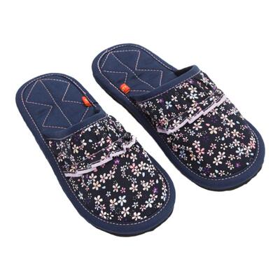 包头地板纯棉女款可机洗懒人拖鞋