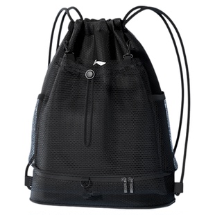 李宁游泳健身包干湿分离运动收纳包男士独立鞋仓防水专用背包便携