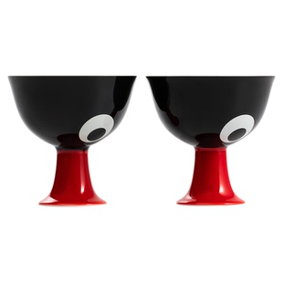 tbh野兽派家居Pingu in景德镇合作系列高足对杯礼盒装送人礼物