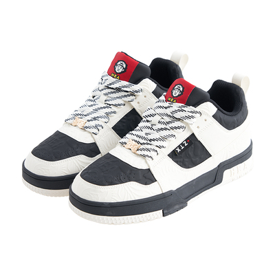 雄.狮联名黑白拼接休闲鞋国潮