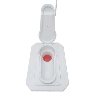 农村旱厕改造塑料蹲便器带盖板防臭大口径分体式家用蹲坑防冻防溅