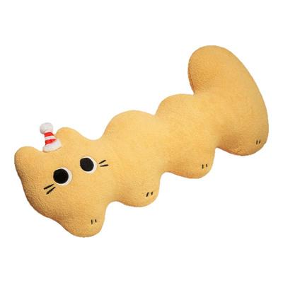 可爱生日帽猫咪长条抱枕腰枕