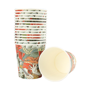 纹身涮针纸杯超大号色料杯200ml/个性清洗纸杯50PCS图案美妆工具