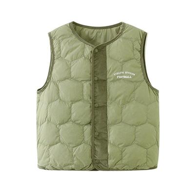 男童羽绒马甲秋冬款儿童保暖背心