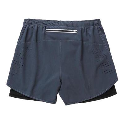 男士三分裤假两件跑步可放手机