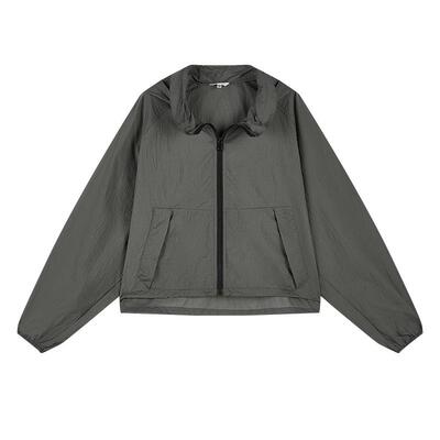 MOUSSY 夏季轻量运动风宽松连帽轻薄外套女028ISZ30-0741