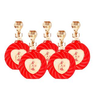 金六福五岳福山50.8度兼香型纯粮固态白酒500ml*6瓶婚宴聚会送礼