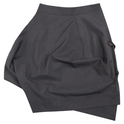 coconut系列 立体结构不规则八角西服半裙