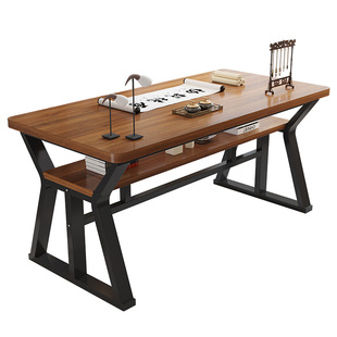 书法桌家用国学双层大板桌电脑桌培训辅导班练写毛笔字书画专用桌