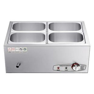 保温台商用加热台式快餐自助餐食堂卤肉熟食臊子售饭台保温餐车