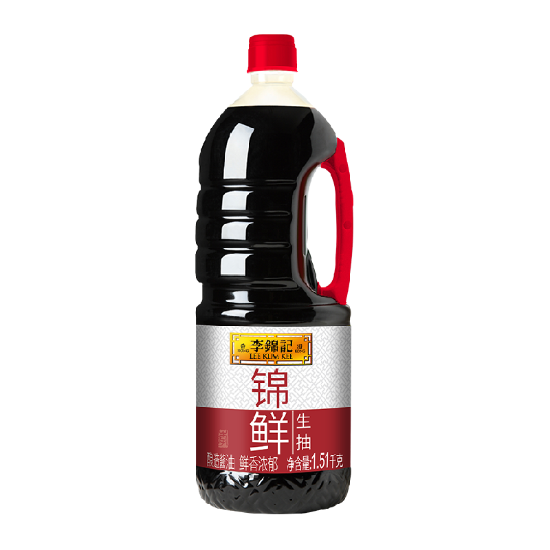 李锦记锦鲜生抽酱油炒菜炒饭凉拌火锅调味蘸料腌制酿造酱油1.51kg