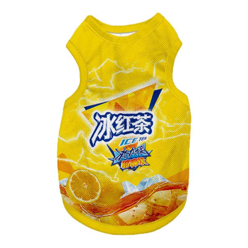 冰红茶汽水趣味网红同款宠物背心