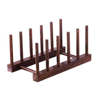 茶饼架鸡翅木多层普洱茶架子展示架实木茶饼支架茶托茶架茶具配件