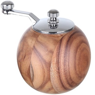 手动实木花椒粉神器海盐调料旋转碾碎工具家用黑胡椒颗粒研磨工具