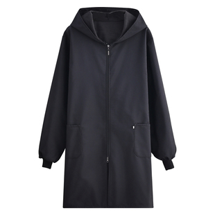 3加绒加肥加大300斤长袖防水防油透气时尚男女工作服定制LOGO印字