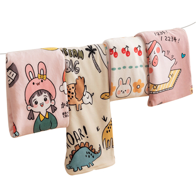 加厚牛奶绒儿童冬季床单可定制