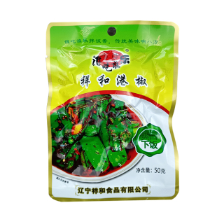 谁吃谁乐~祥和港椒！整箱50gx50袋 港椒 辣椒咸菜 东北特产包邮