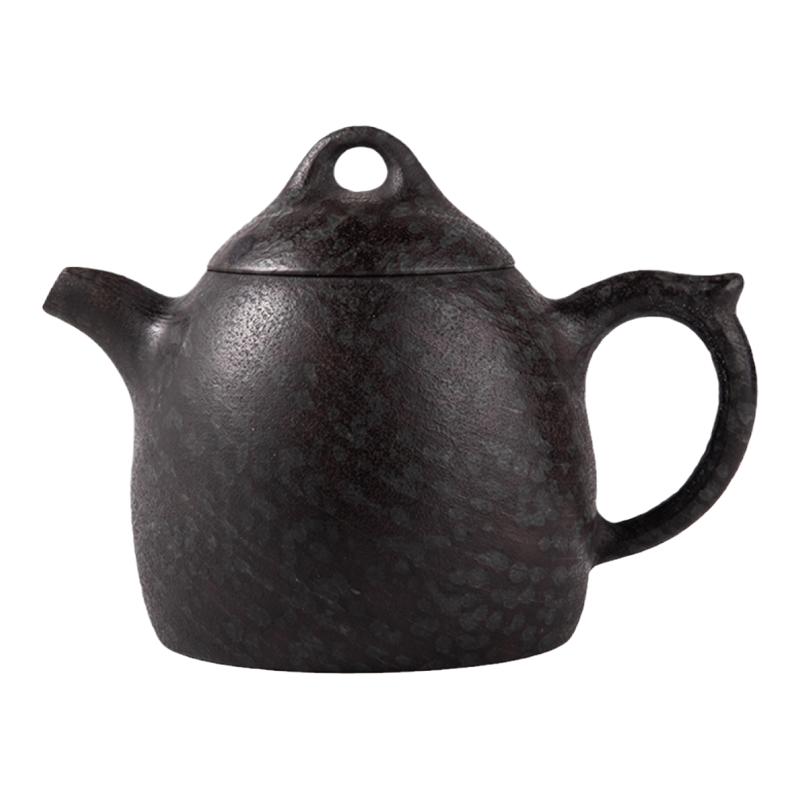 安化冰碛岩 天然养生石壶 中式泡茶壶非紫砂功夫茶具  透光秦权壶