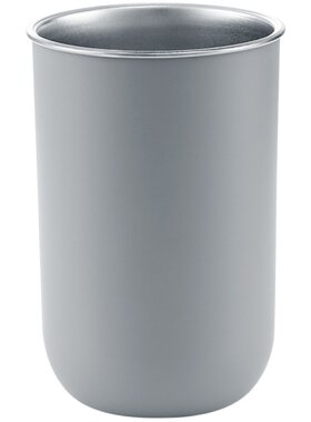 日本刷牙简约风男士不锈钢漱口杯
