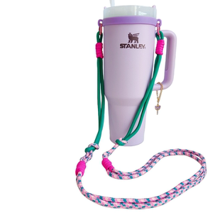 长款保温杯斜挎绳适用Owala水杯挂绳手腕挂绳水壶肩带水杯提绳