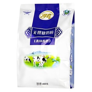 无蔗糖奶粉高钙400g高锌