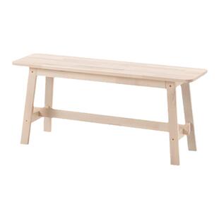 诺鲁克长凳简约欧式成原木色长方形长条换鞋床尾实木凳子床尾凳