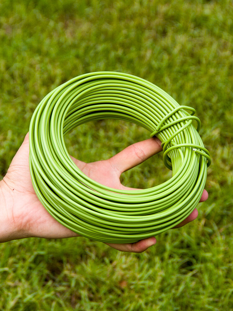 园艺造型包塑铁丝手工花架爬藤粗软扎带扎丝绑线花艺花杆镀锌铁线