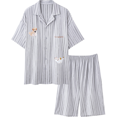 思莉太太凉感莫代尔情侣宽松睡衣